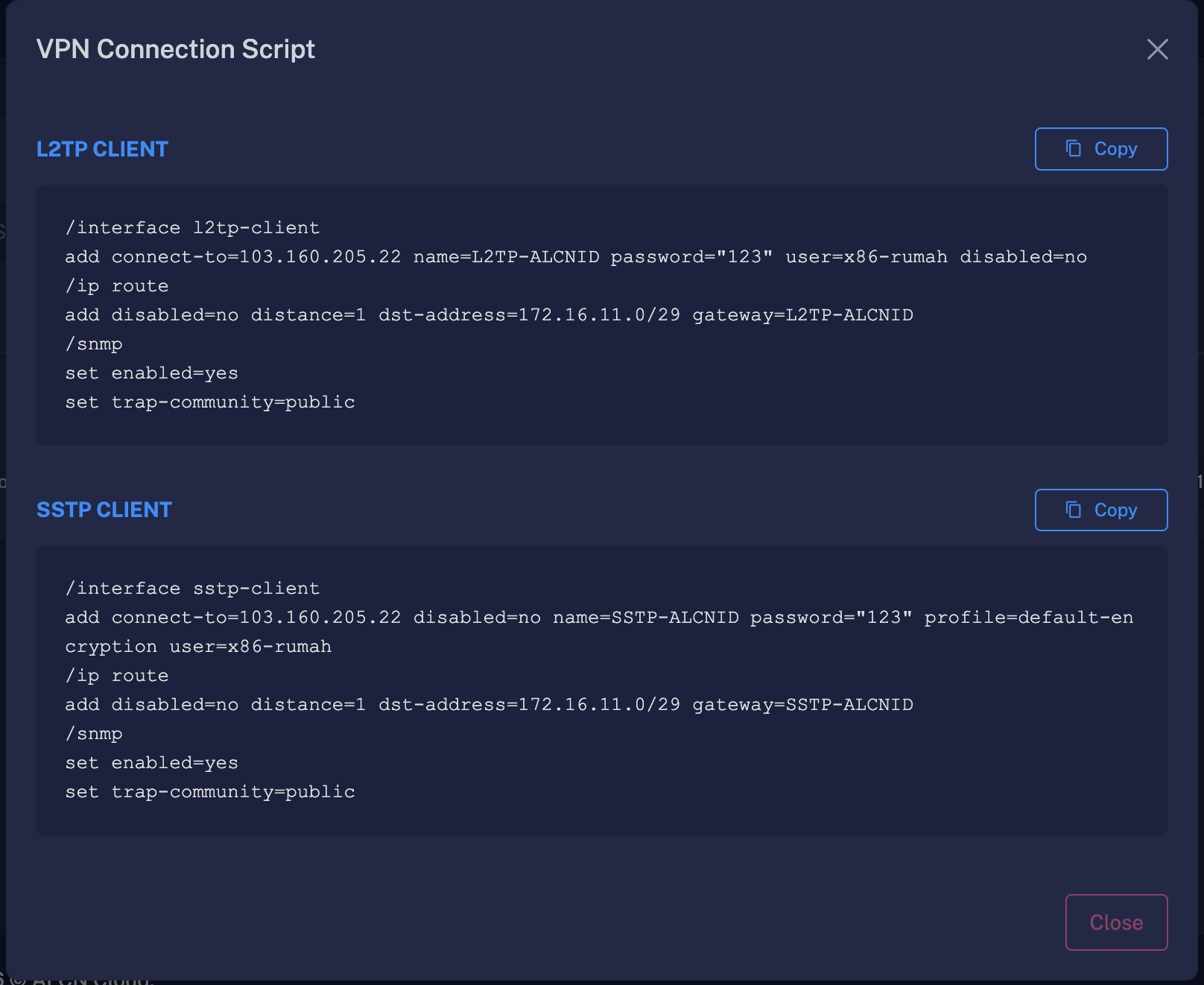 Copy Script VPN
