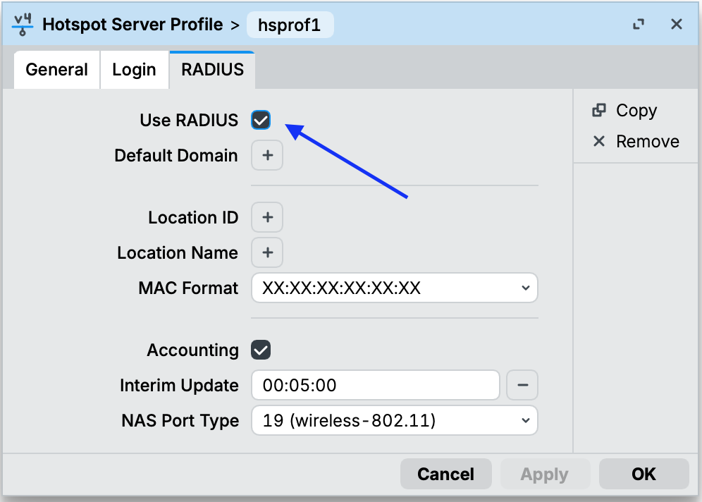 Hotspot Radius Activation
